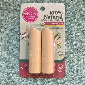 Organic EOS Lip Balm Vanilla Bean 2 pk